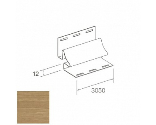 Угол внутренний Дуб 3,05м Комплектующие к виниловому сайдингу Виниловый сайдинг Сайдинг Декоративно-отделочные материалы ОТДЕЛОЧНЫЕ МАТЕРИАЛЫ