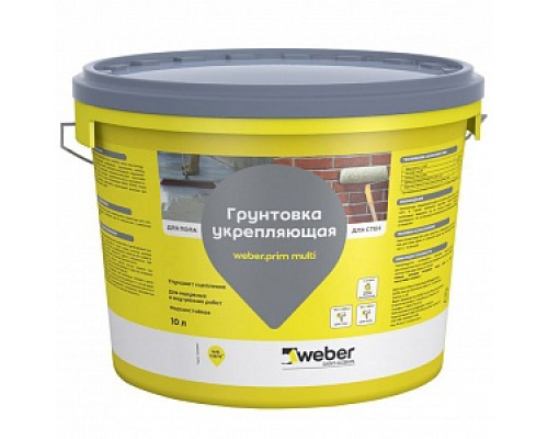 Грунтовка Weber.Prim Multi, 5 кг Универсальные грунтовки Грунтовки Лакокрасочные материалы ОТДЕЛОЧНЫЕ МАТЕРИАЛЫ