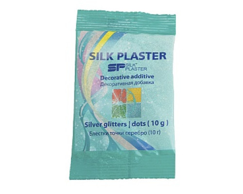 Блестки точка (серебро) 10 гр SP Жидкие обои Silk Plaster Обои ОТДЕЛОЧНЫЕ МАТЕРИАЛЫ