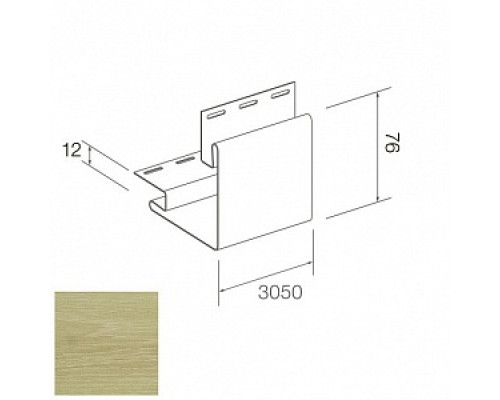 Угол наружный Бук 3,05м Комплектующие к виниловому сайдингу Виниловый сайдинг Сайдинг Декоративно-отделочные материалы ОТДЕЛОЧНЫЕ МАТЕРИАЛЫ