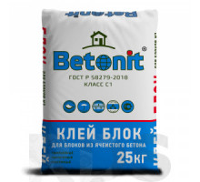 Клей для блока BETONIT BLOCK ГОСТ, 25 кг