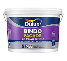 Краска для фасадов и цоколей с защитой от высолов DULUX BINDO FACADE, глубокоматовая, база BC, 9л / 17333