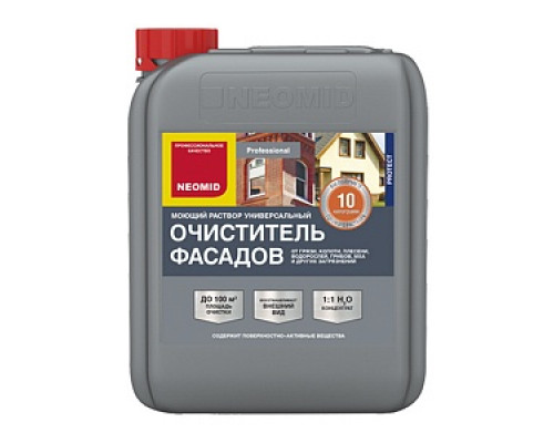 Очиститель фасадов "NEOMID 650" /концентрат 1:1/ 0,5 кг. Составы для удаления высолов Антисептики Лакокрасочные материалы ОТДЕЛОЧНЫЕ МАТЕРИАЛЫ