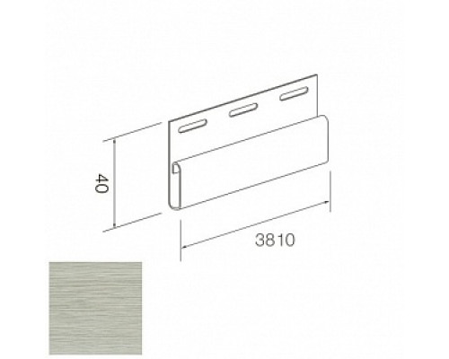 Планка финишная Ясень 3,81м Комплектующие к виниловому сайдингу Виниловый сайдинг Сайдинг Декоративно-отделочные материалы ОТДЕЛОЧНЫЕ МАТЕРИАЛЫ