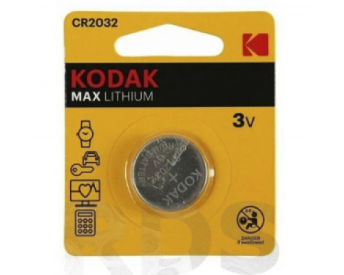 Батарейка (таблетка) CR2032 "Kodak" Аккумуляторы, батарейки Низковольтное оборудование Электрика ЭЛЕКТРИКА И ВЕНТИЛЯЦИЯ