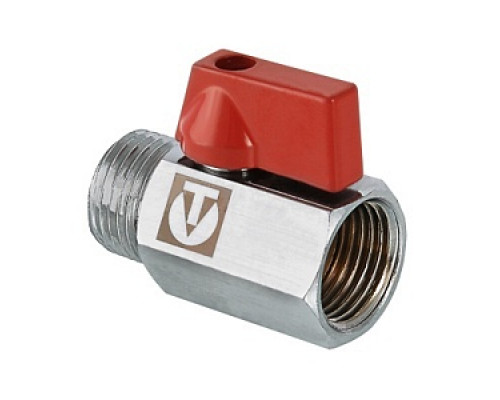 Кран шаровый 1/2" ВР-НР мини Valtec VT.331.N.04 Краны шаровые латунные Valtec Краны шаровые латунные Запорная арматура Водоснабжение САНТЕХНИЧЕСКАЯ ГРУППА