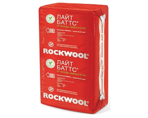 Утеплитель ROCKWOOL ЛАЙТ БАТТС (1000х600х100мм) Утеплители для каркасных стен Утеплители для стен Изоляционные материалы СТРОЙМАТЕРИАЛЫ