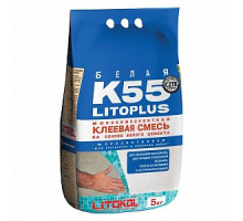 Белая клеевая смесь Litoplus K55, 5кг