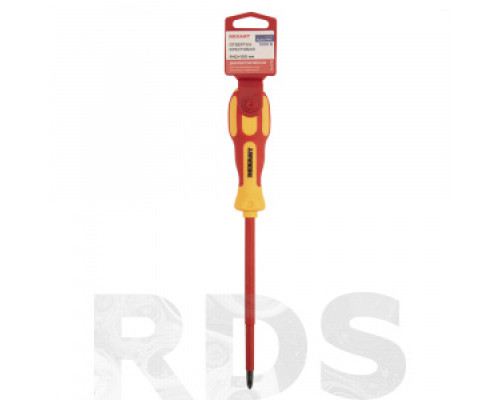 Отвертка PH2 х 150 мм, диэлектрическая, 2-х компонентная рукоятка, "REXANT" Отвертки PH Отвертки Столярно-слесарный инструмент ИНСТРУМЕНТЫ