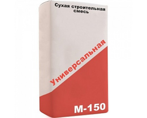 Универсальная смесь М-150, ПМД до -15 (50кг) Смеси универсальные М150 Цемент и смеси общестроительные Сухие смеси СТРОЙМАТЕРИАЛЫ