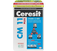 Клей для плитки Ceresit СМ 11 Plus, 25 кг