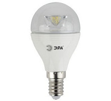 Лампа светодиодная ЭРА P45 Clear, 7Вт, теплый свет, E14