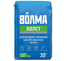 Штукатурка гипсовая ВОЛМА-Холст, серый, 30 кг