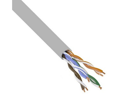 Кабель UTP 4PR 24AWG, CCA, CAT5e, PVC серый, (бухта 305 м) PROconnect Кабели для компьтерных сетей (UTP, FTP) Кабели и провода связи Кабельно-проводниковая продукция Электрика ЭЛЕКТРИКА И ВЕНТИЛЯЦИЯ