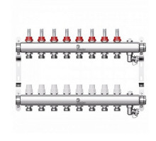Коллектор 1'', в сборе на 8 выходов 3/4'' с расходомерами