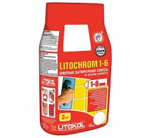 Затирка Litochrom 1-6 C.00 белая 2 кг