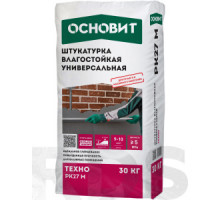 Штукатурка универсальная влагостойкая ручного и машинного нанесения ОСНОВИТ ТЕХНО PK 27  M, 30 кг