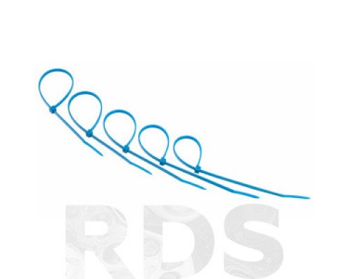 Стяжка кабельная (хомут), 200х3,6мм, синяя Кабельные стяжки пластиковые Электромонтажный крепеж КРЕПЕЖНЫЕ СИСТЕМЫ