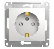 Розетка 2К+3 со шторкой белая Schneider Electric Glossa GSL000145