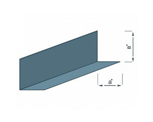 Угол PL 72х40, белый оцинк. L=3.00 Фасадные уголки Фасадные рейки, гребенки, уголки Подвесные потолки ОТДЕЛОЧНЫЕ МАТЕРИАЛЫ
