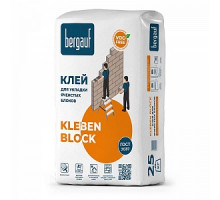 Клей для ячеистых блоков Bergauf Kleben Block, 25 кг