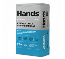 Стяжка пола высокопрочная Hands Screed PRO  25 кг. (64 шт/под)