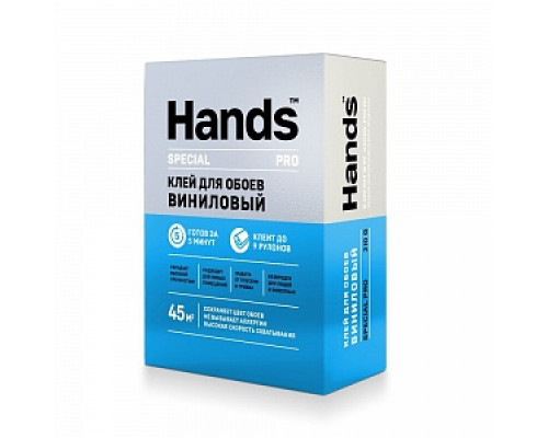 Клей специальный клей для тяжелых виниловых обоев Hands Special PRO, 210 г Обойные клеи Строительные клеи Монтажные материалы СТРОЙМАТЕРИАЛЫ