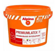 Краска интерьерная моющаяся ALPINA EXPERT PREMIUMLATEX 7, шелк/мат, База 1, 10л / 23227