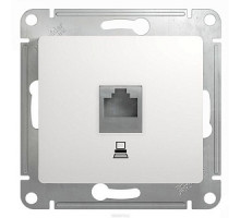 Розетка компьютерная RJ45 белая Schneider Electric Glossa GSL000181K